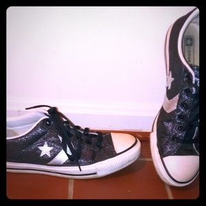 Converse One Star glitter low top